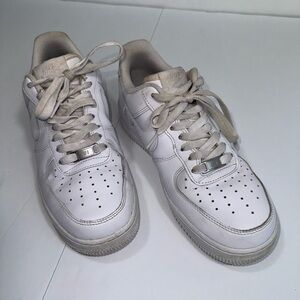 Nike White Womens Leather Sneakers